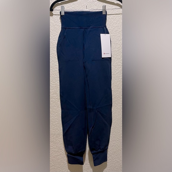 NWT Lululemon Align High Rise Joggers With Pockets True Navy Size 0 - Picture 7 of 9
